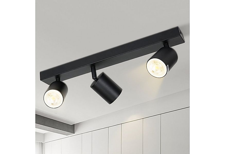 ZMH Deckenstrahler 3 Flammig Deckenleuchte Modern 42CM GU10 für Schafzimmer günstig online kaufen
