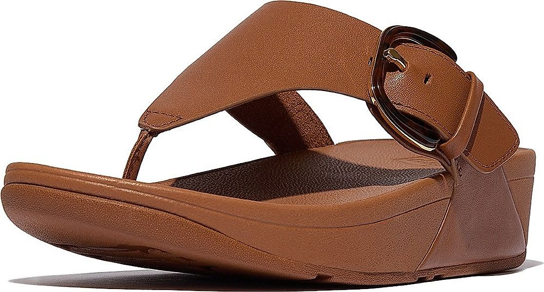 Fitflop Lulu Resin-Buckle Leather Toe-Post Sandals Sandale günstig online kaufen