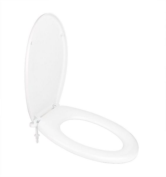 BigDean WC-Sitz Toilettensitz oval weiß Toilettendeckel Klo-Deckel Einfache günstig online kaufen