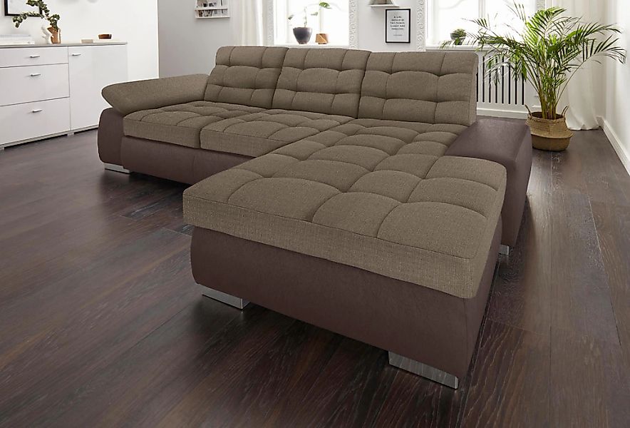 sit&more Ecksofa "Ontario L-Form", XXL, wahlweise mit Bettfunktion günstig online kaufen