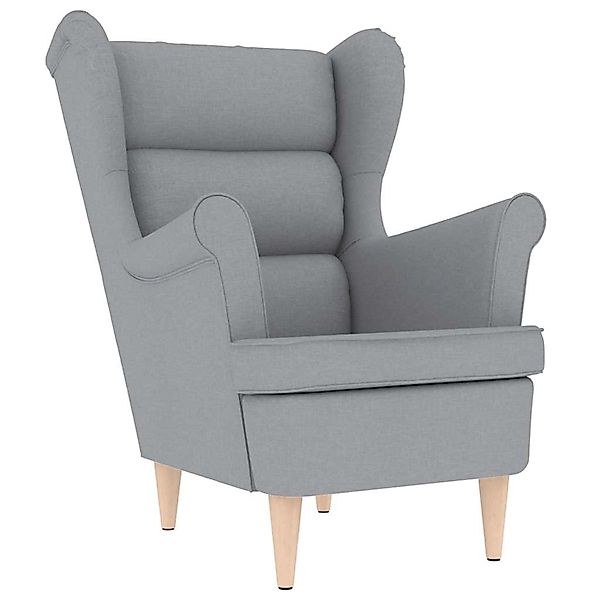 vidaXL Sessel Hellgrau 74x84x100 cm Stoff 4016895 günstig online kaufen