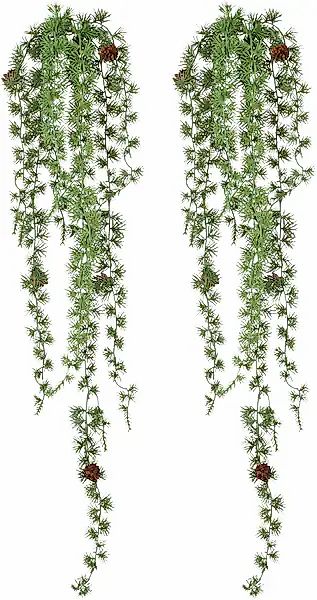 Creativ green Kunstranke »Hängezweig mit Zedernzweigen« mit Zapfen günstig online kaufen