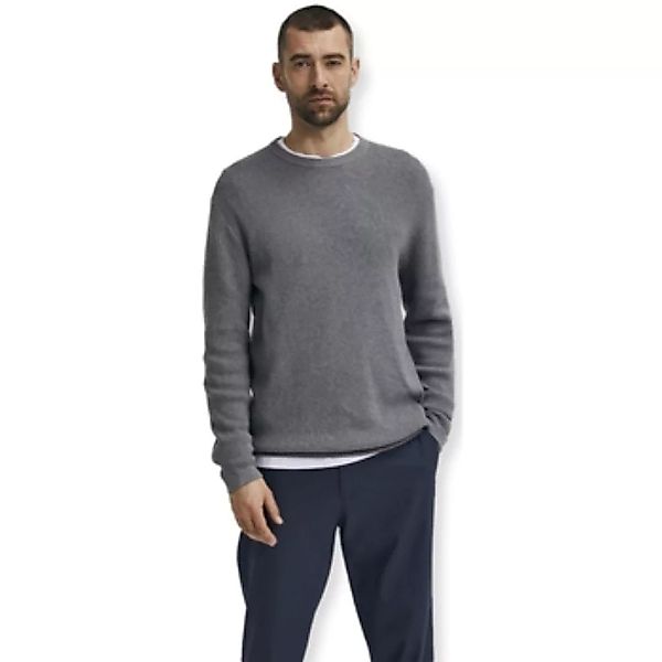 Selected  Pullover Noos Rocks Knit L/S - Medium Grey Melange günstig online kaufen