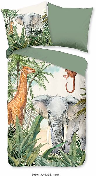 good morning Kinderbettwäsche »Jungles«, 100% Baumwolle, 135x200, Reißversc günstig online kaufen