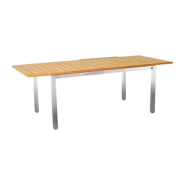 CASA DOMA Gartentisch Ugento, Edelstahl/Teak, ausziehbar, günstig online kaufen
