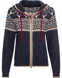 Reitmayer Strickjacke Jacquard-Zipp-Strickjacke günstig online kaufen