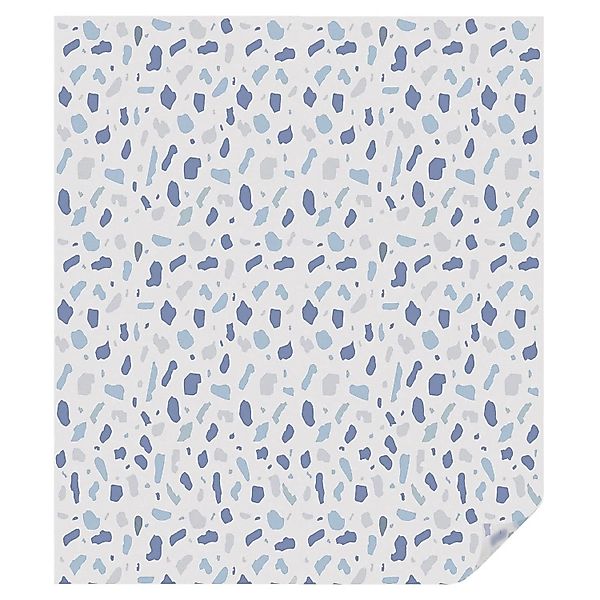 Tulup Buntglasfolie Blaue Muster Fensterfolie Buntglas 100x116 cm Blau Fens günstig online kaufen