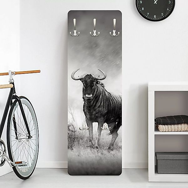 Wandgarderobe Holzpaneel Staring Wildebeest günstig online kaufen