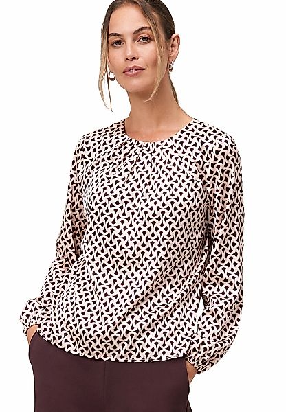 Zero Satinbluse "zero Damen Satinbluse mit Druck" günstig online kaufen