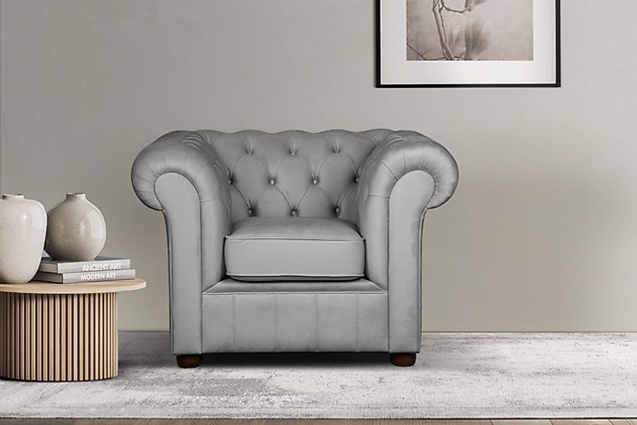 Home affaire Sessel "CHARENTE, Chesterfield, Wellenfederung, Maße B/T/H: 10 günstig online kaufen