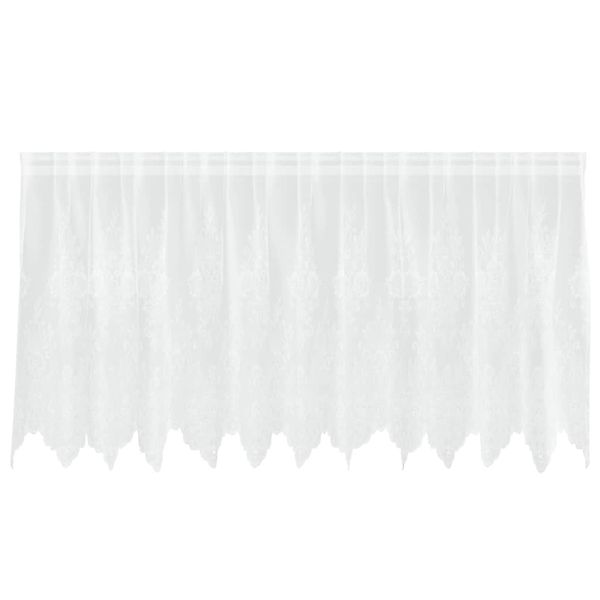 vidaXL Spitzenvorhang mit Vorhängen Weiß 300x100cm Polyester 4107892 günstig online kaufen