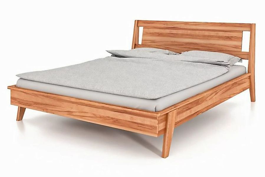 byoak Bett RETRO 180 x 210 aus Massivholz, mit Holzkopfteil, Naturgeölt günstig online kaufen