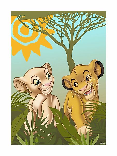 Komar Bild "Lion King Urembo Meadows", Disney, (1 St.), Wandbild zur Dekora günstig online kaufen
