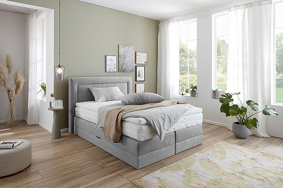 Westfalia Schlafkomfort Boxspringbett wahlweise mit Bettkasten und Topper günstig online kaufen