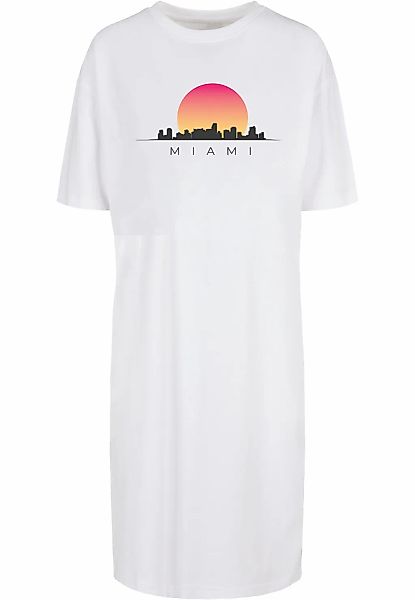 Merchcode Shirtkleid "Merchcode Damen Ladies Miami Organic Oversized Slit T günstig online kaufen