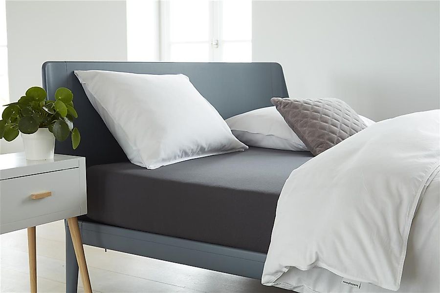 Beddinghouse Spannbettlaken Spannbettlaken Jersey HL Anthracite 200x200/220 günstig online kaufen