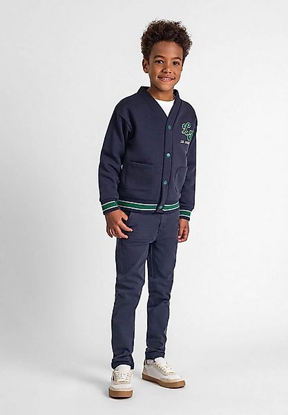 MINOTI Cardigan Sweatshirt mit Knöpfen und kontrastierenden Streifen (9m-8y günstig online kaufen