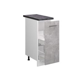 Vicco Apothekerschrank R-Line, Beton/Weiß, 30 cm, günstig online kaufen