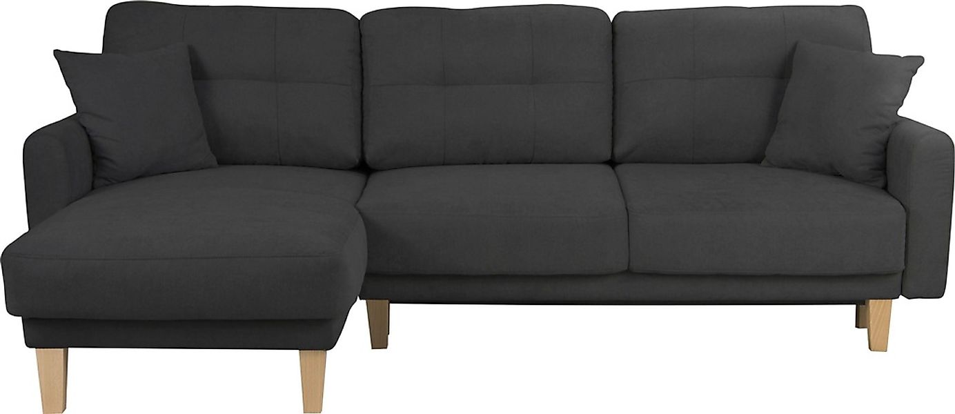 Home affaire Ecksofa »TRIPLO optionale Schlafsofa mit Bettkasten, Maße B/T/ günstig online kaufen