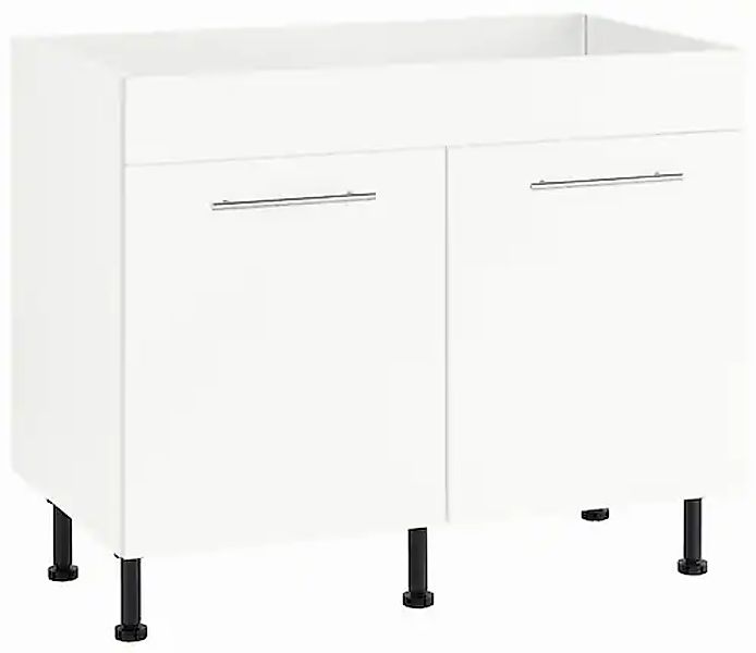 wiho Küchen Spülenschrank "Ela" Breite 100 cm, höhenverstellbare Füße günstig online kaufen