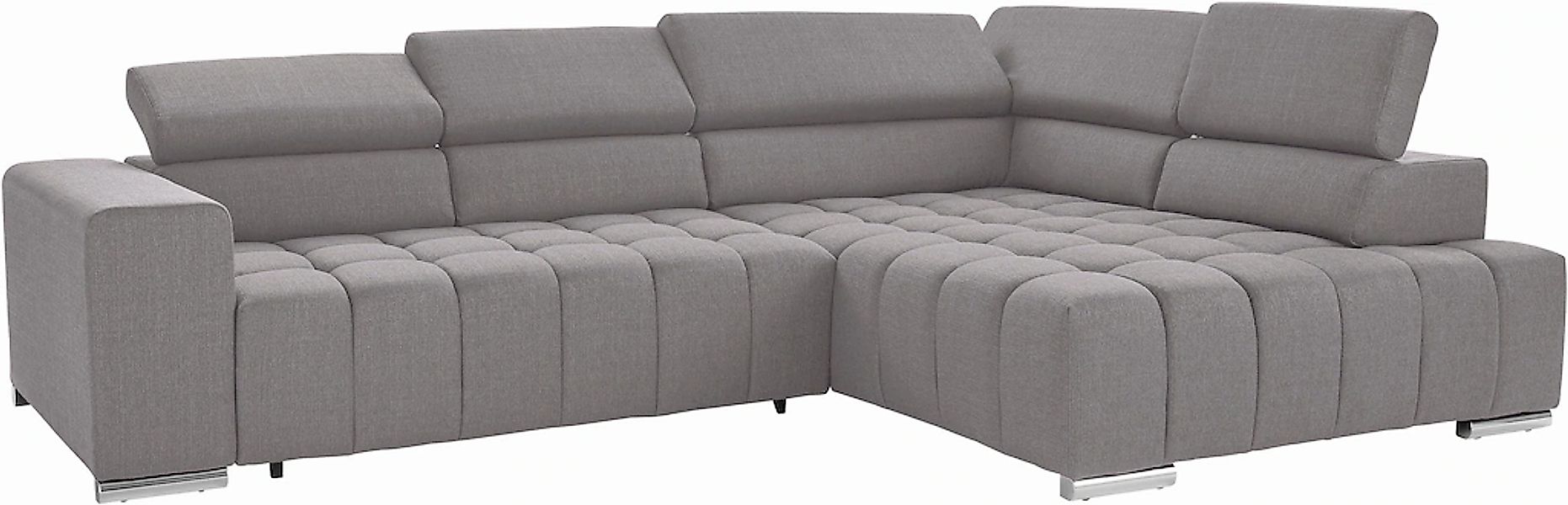 exxpo - sofa fashion Ecksofa "Elias, aktuelle Kreuzsteppung im Sitz, bequem günstig online kaufen