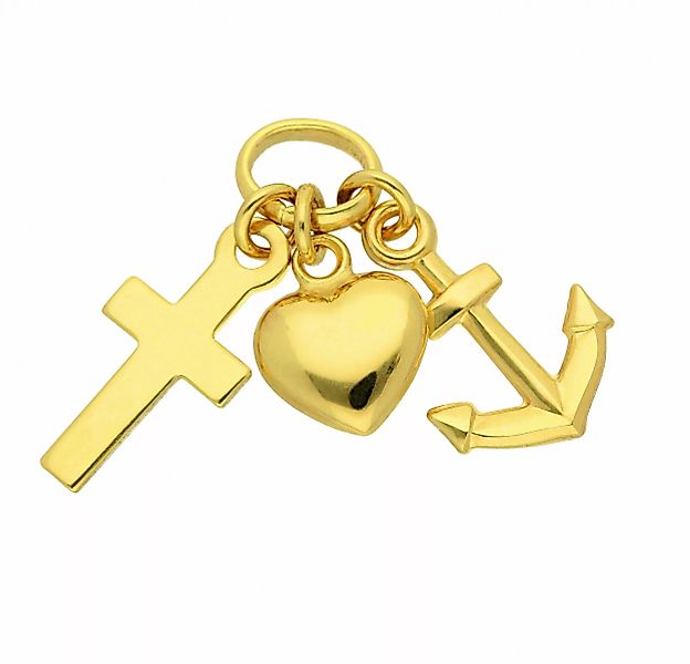 Adelia´s Kette mit Anhänger "333 Gold Anhänger Glaube-Liebe-Hoffnung", Schm günstig online kaufen
