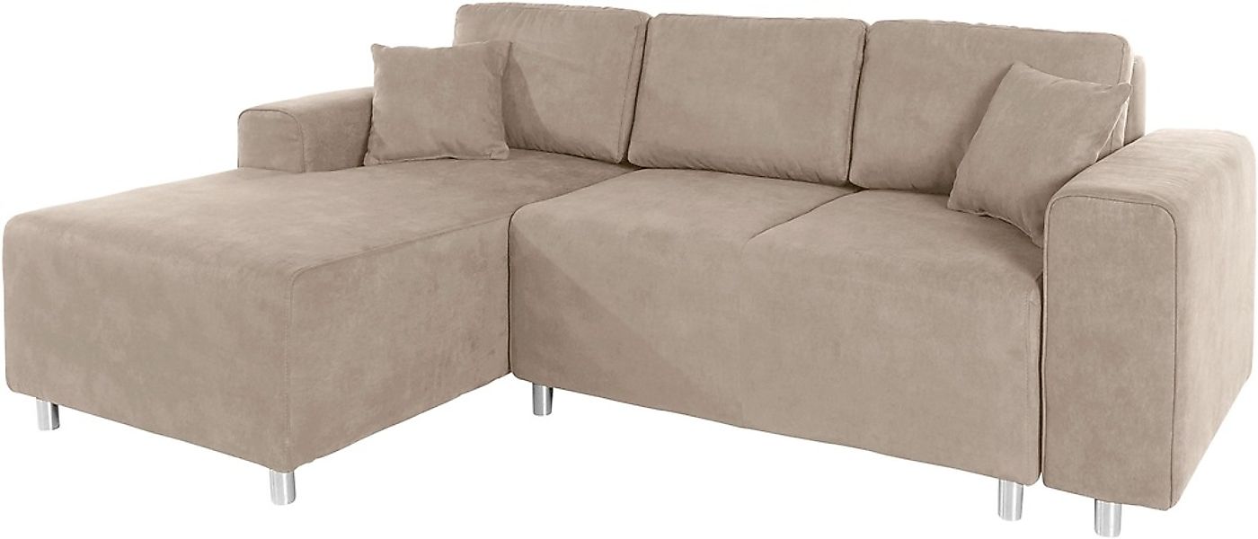 Home affaire Ecksofa "Györ" L-Form, wahlweise mit Bettfunktion und Bettkast günstig online kaufen