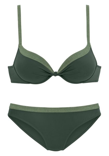 JETTE Push-Up-Bikini mit glitzernden Einsätzen günstig online kaufen