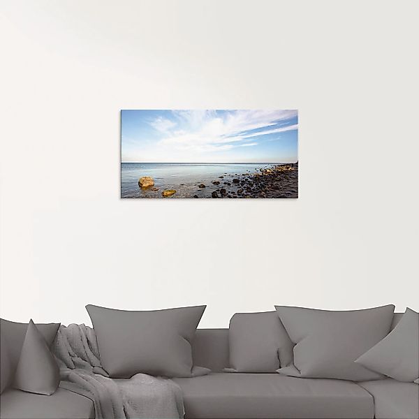 Artland Glasbild »Brodtener Ufer«, Strand, (1 St.), in verschiedenen Größen günstig online kaufen