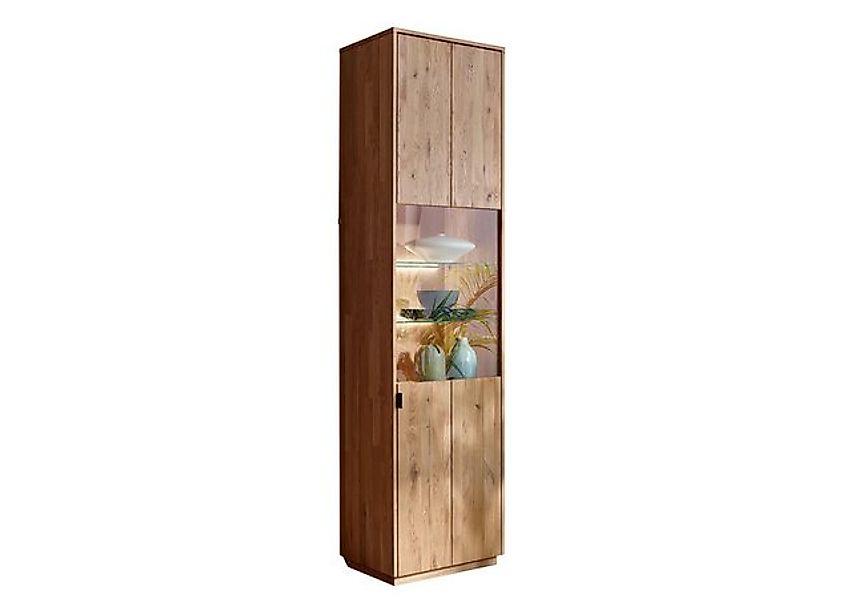 Main Möbel Vitrine Vitrine 50x200cm "Hamburg" Wildeiche massiv günstig online kaufen