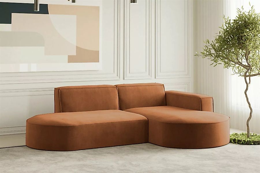 Fun Möbel Ecksofa Designersofa PALMA XS in Stoff Scala oder Noel, Auch mit günstig online kaufen