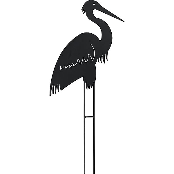 Gartenstecker Storch aufrecht 90 cm Dunkelgrün günstig online kaufen