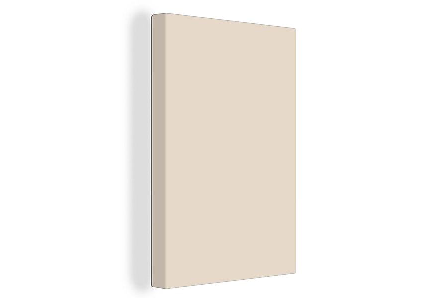 OneMillionCanvasses® Leinwandbild Beige - Unifarben, Fotodruck (1 St), Lein günstig online kaufen