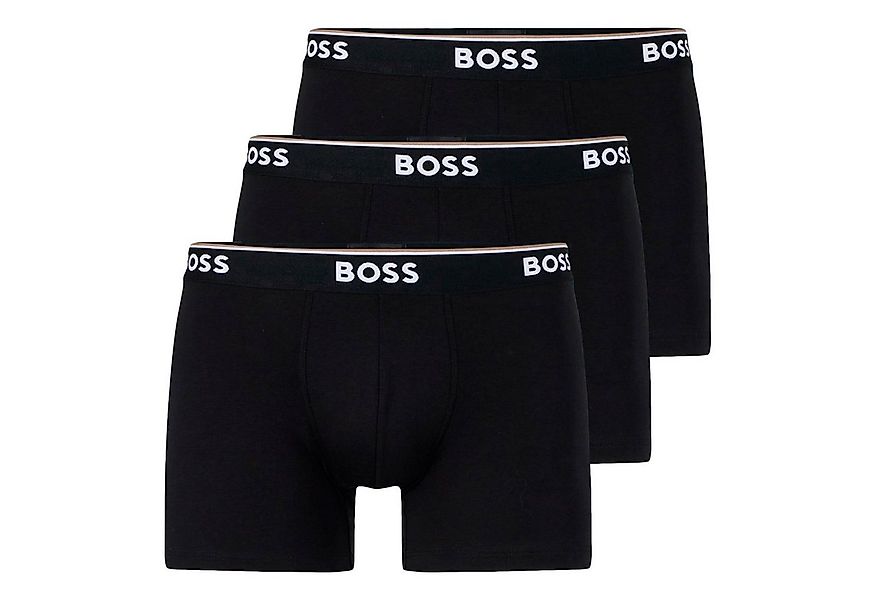 BOSS Boxer Cotton Stretch (3-St) mit umlaufend eingewebtem Markenschriftzug günstig online kaufen