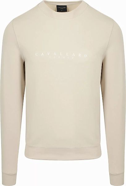 Cavallaro Cavezzio Sweater Logo Ecru - Größe M günstig online kaufen