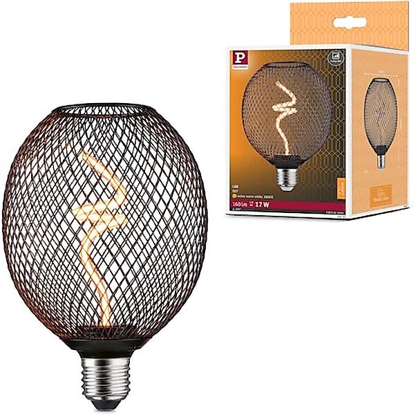 Paulmann LED-Leuchtmittel »Metallic Glow Standard 230V LED Globe dimmbar Sc günstig online kaufen