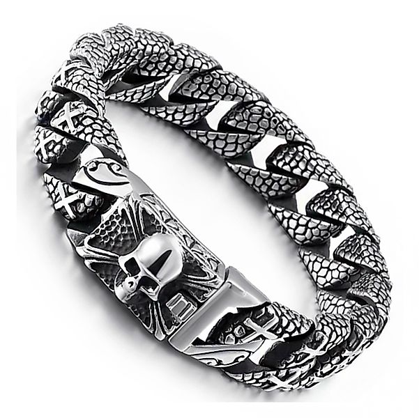 UNIQAL.de Edelstahlarmband Panzerarmband Herren "HALL OF günstig online kaufen