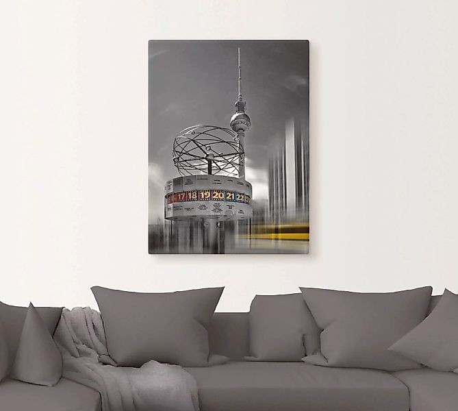 Artland Wandbild "Dynamische-Kunst Berlin Alexanderplatz", Gebäude, (1 St.) günstig online kaufen