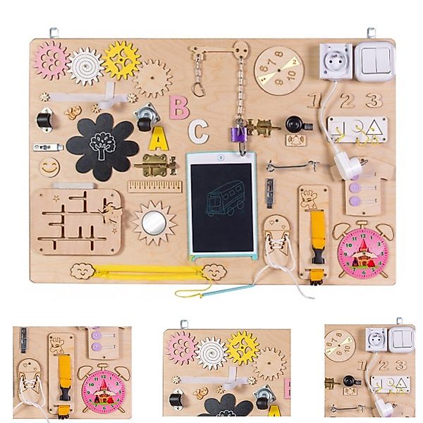 Moni Lernspielzeug Lernboard Lerntafel Big Holz, günstig online kaufen