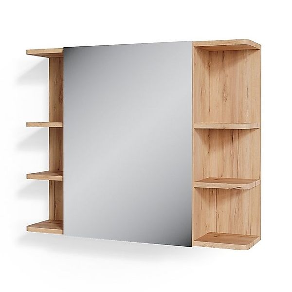 Vicco Badspiegelschrank Fynn Goldkraft Eiche/Grün 80 x 64 cm günstig online kaufen