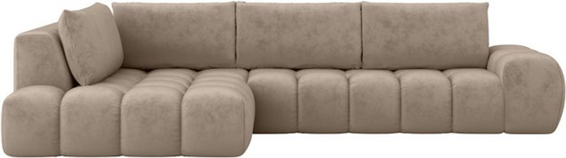 INOSIGN Ecksofa AZITA Designsofa, elegant und bequem L-Form, Bubble-Optik, günstig online kaufen