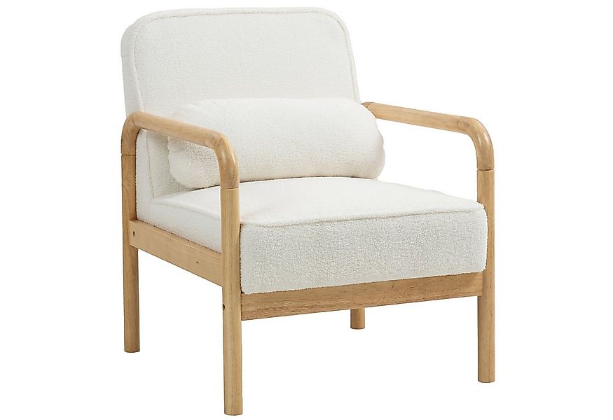 HOMCOM Relaxsessel Sessel Wohnzimmer mit Armlehnen, Holzbeine, Großen und D günstig online kaufen