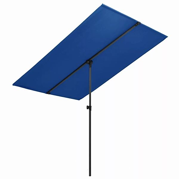 Sonnenschirm Mit Aluminium-mast 2x1,5 M Azurblau günstig online kaufen