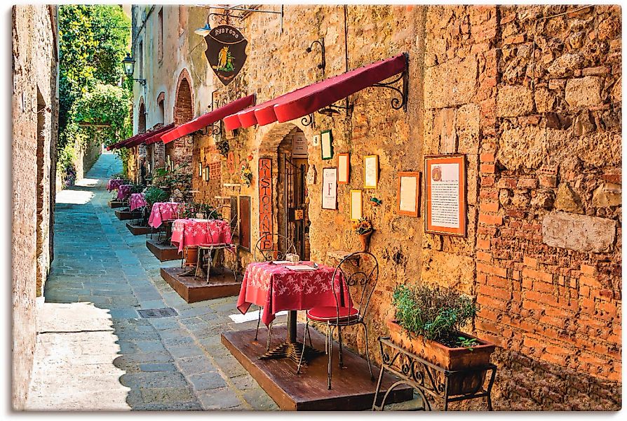 Artland Leinwandbild "Toskana II" Europa 1 Stk. tlg. auf Holzrahmen gespann günstig online kaufen