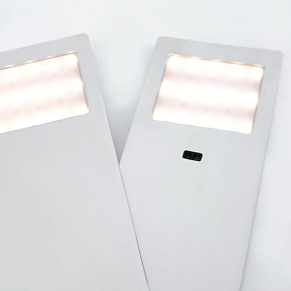 LED Möbelunterbauleuchte Helena in Aluminium matt mit Sensor 2erSet günstig online kaufen