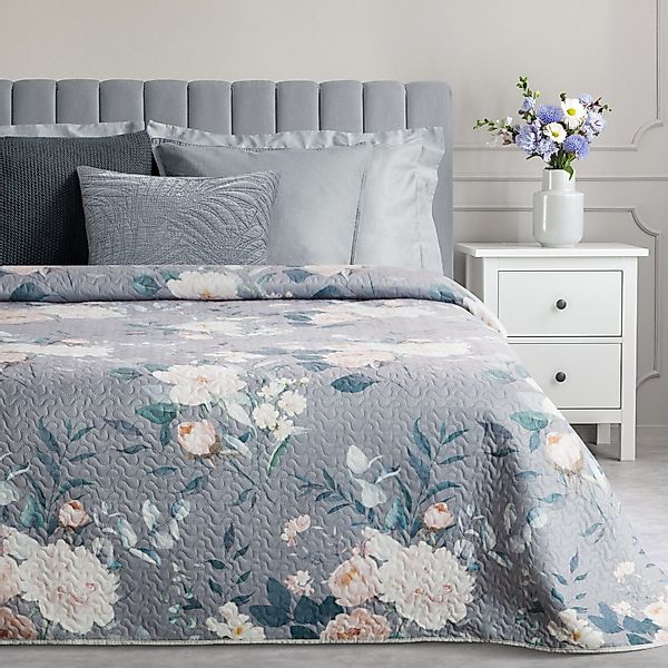 Design91 Bettüberwurf Patchworkdecke Blumenmuster, Blumen Muster günstig online kaufen