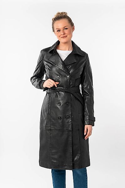 Mauritius Ledermantel "GWTaruh OT" 2 Stk. tlg. femininer Leder-Trenchcoat m günstig online kaufen