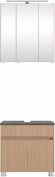 welltime Badmöbel-Set »60 cm breit, Badmöbel mit LED-Beleuchtung«, Held Möb günstig online kaufen