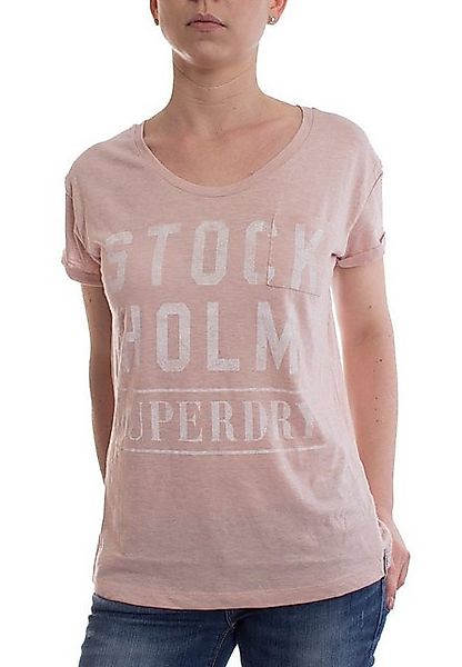Superdry T-Shirt Superdry T-Shirt Women NORDIC GRAPHIC TEE Nordic Pink günstig online kaufen