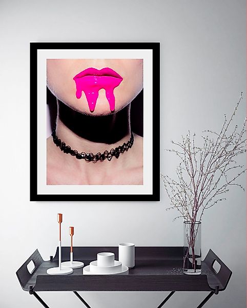 queence Bild »Mund«, Kunst-Bilder von Frauen-Bilder von Männern-Erotische B günstig online kaufen